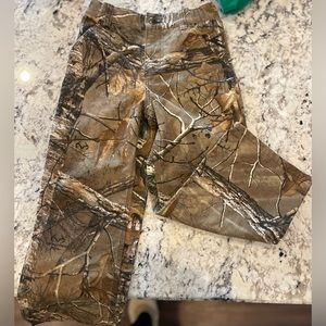 Boys Carhartt Realtree camo dungaree pants